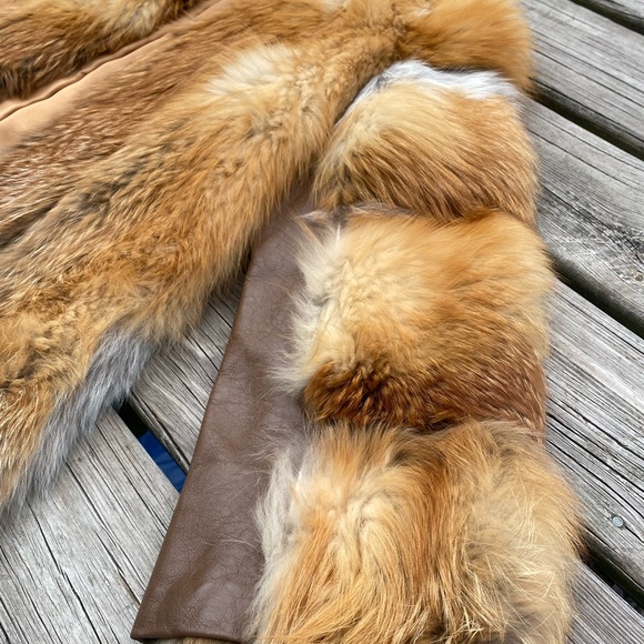 Genuine Natural Fox Fur Coat By Greta Bast | Measurements In Description - Picture 4 of 10